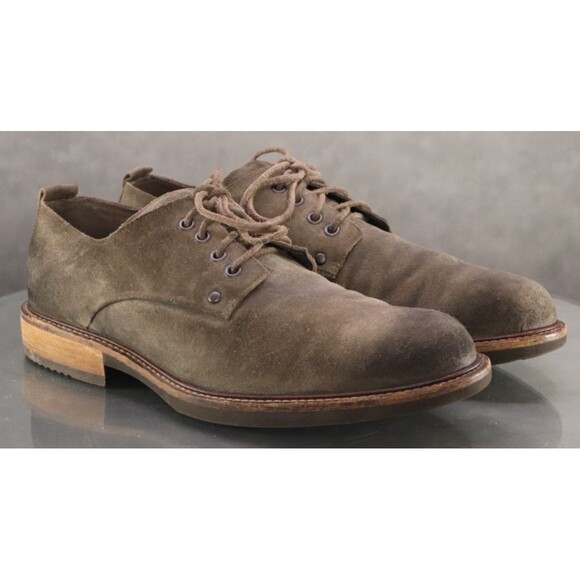 ECCO Kenton Men\'s Oxfords Dress Shoes Size EU 44 US 10-10.5 Nubuck Leather Gray main image 4